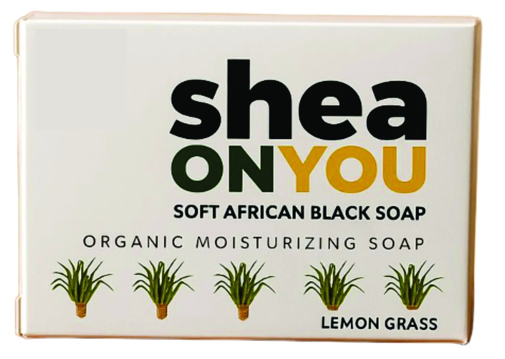 SHEA ON YOU LEMONGRASS SOFT AFRICAN BLACK SOAP  121G