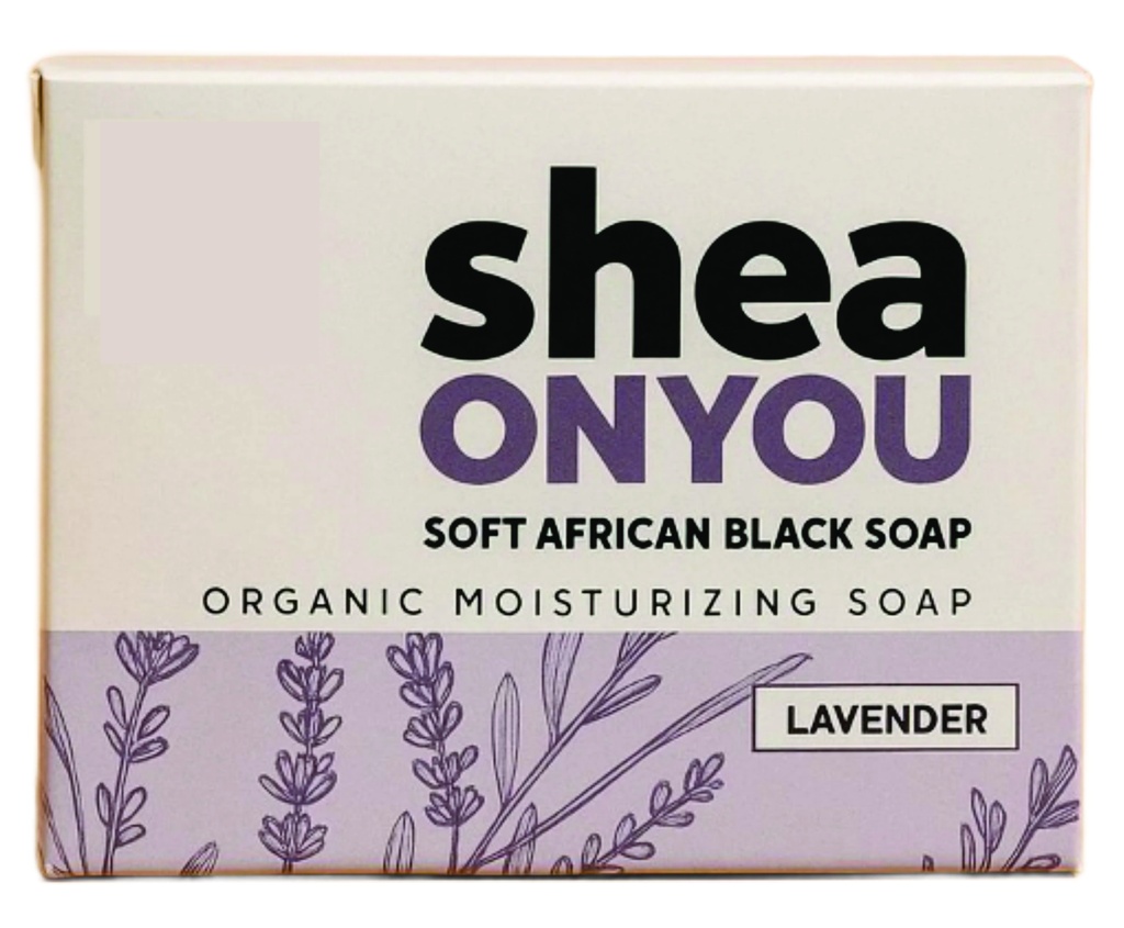 SHEA ON YOU LAVENDER SOFT AFRICAN BLACK SOAP 121G